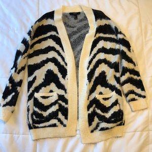 Fuzzy forever 21 cardigan